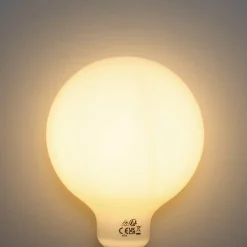 Ampoule LED E27 dimmable opale G125 5W 450lm 2700K