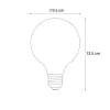 Ampoule LED E27 dimmable opale G95 5W 450lm 3000K