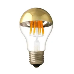 Ampoule LED E27 Filament 7W A60 Reflet Or - Blanc Chaud 2300K - 3500K - SILAMP