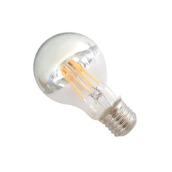 Ampoule LED E27 Filament 7W A60 Reflet Argent - Blanc Chaud 2300K - 3500K - SILAMP