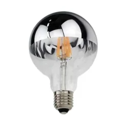 Ampoule LED E27 Filament 7W G95 - SILUMEN - Reflet Argent - Blanc Chaud 2300k - 3500k