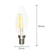 Ampoule LED E14 Filament 6W 220V C35 COB 360 degrés - Blanc Neutre 4000K - 5500K - SILAMP