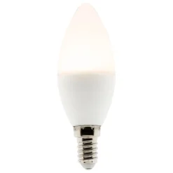 Ampoule LED E14 flamme 5,2W - Blanc chaud - 470lm 2700K - Zenitech