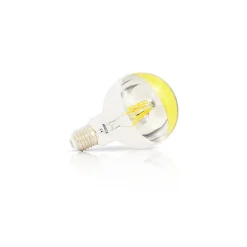 Ampoule LED E27 G95 Filament Miroir Doré 6W 800lm 300 - Blanc Chaud 2700K