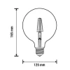 Ampoule LED E27 G125 6.5W Filament - Blanc Chaud 2300k - 3500k - SILUMEN