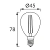 Ampoule LED E14 G45 4W Filament - Blanc Chaud 2300K - 3500K - SILAMP