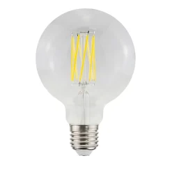 Ampoule LED E27 globe Ø9.5cm filament 806lm=60W blanc chaud Eco Jacobsen