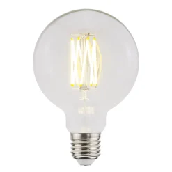 Ampoule LED E27 globe Ø9.5cm filament 806lm=60W blanc chaud Eco Jacobsen