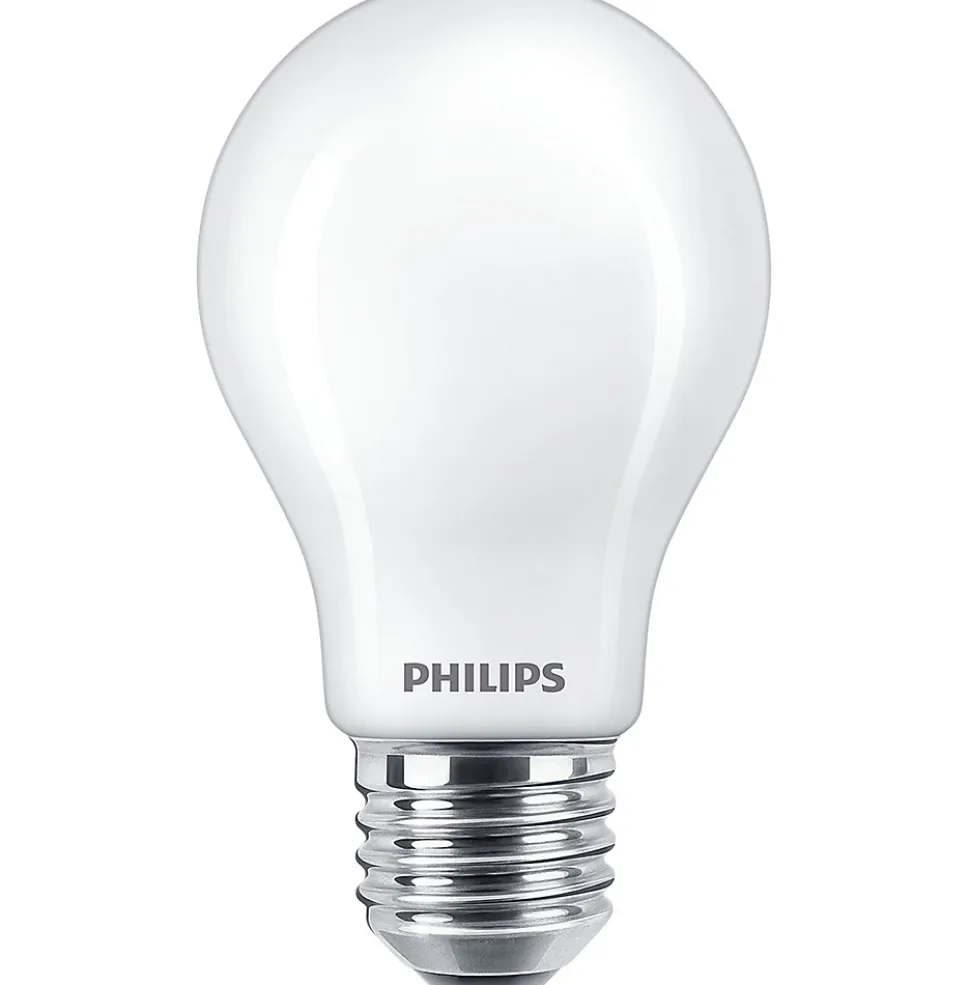 Ampoule LED E27 IP20 A60 4,5W 470lm blanc froid Philips Ø10cm