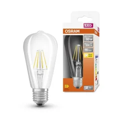 Ampoule LED E27 806lm blanc chaud 6,5W Osram
