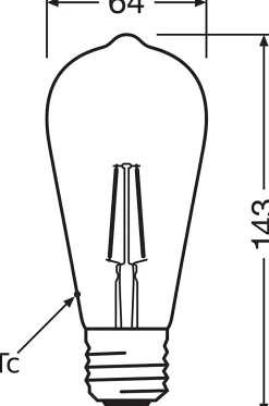 Ampoule LED E27 806lm blanc chaud 6,5W Osram