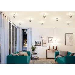 Ampoule LED E27 600lm blanc chaud 6,5W argent Paulmann