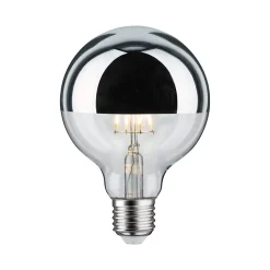 Ampoule LED E27 600lm blanc chaud 6,5W argent Paulmann