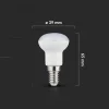 Ampoule LED E14 Réflecteur R39 4W - Blanc Froid 6000K - 8000K - SILAMP