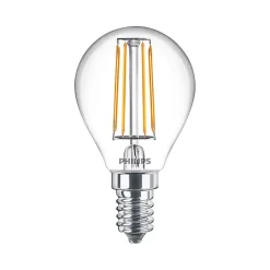 Ampoule LED E14 (SES) standard transparent 470lm 4.3W = 40W IP20 blanc chaud Philips