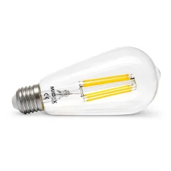 Ampoule LED E27 ST64 - Filament 8W - Blanc chaud 2700K - Dimmable