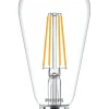Ampoule LED E27 ST64 806lm 7W = 60W IP20 blanc chaud Philips