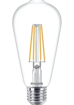 Ampoule LED E27 ST64 806lm 7W = 60W IP20 blanc chaud Philips