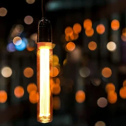 Ampoule LED E27 T30 Ambre Filament Vintage 2W 1800K Verre