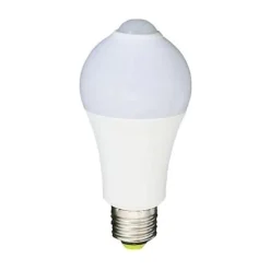 Ampoule LED E27 7W A60 avec Détecteur de Mouvement - Blanc Neutre 4000K - 5500K