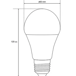 Ampoule LED E27 13W 3000K blanc chaud 1300 lm EDO777589 MARI EDO