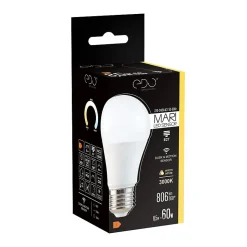 Ampoule LED E27 8,5W 3000K blanc chaud 806 lm avec détecteur de mouvement MARI EDO