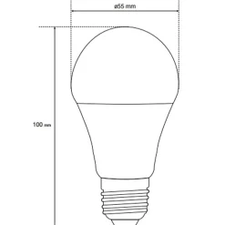 Ampoule LED E27 7W 3000K blanc chaud 600 lm EDO777584 MARI EDO