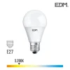 Ampoule LED E27 15W Ronde A60 équivalent à 100W - Blanc Chaud 3200K