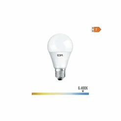 Ampoule LED E27 12W Ronde A60 équivalent à 75W - Blanc du Jour 6400K