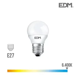 Ampoule LED E27 7W Ronde équiv