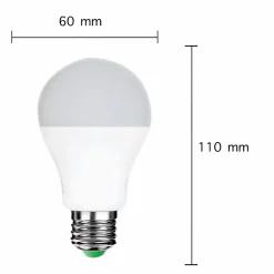 Ampoule LED E27 12W 220V A60 180 degrés - Blanc Froid 6000K - 8000K - SILAMP