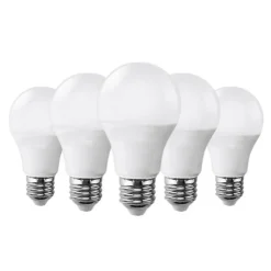 Ampoule LED E27 9W 220V A60 180 degrés (Pack de 5) - Blanc Chaud 2300K - 3500K - SILAMP