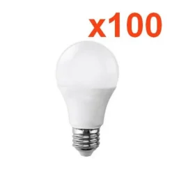 Ampoule LED E27 15W 220V A65 (Pack de 100) - Blanc Neutre 4000K - 5500K - SILAMP