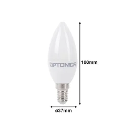 Ampoule LED E14 5.5W 220V C37 180 degrés - Blanc Chaud 2300K - 3500K - SILAMP
