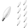 Ampoule LED E14 6W 220V C37 180 degrés Dimmable (Pack de 10) - Blanc Froid 6000K - 8000K - SILAMP