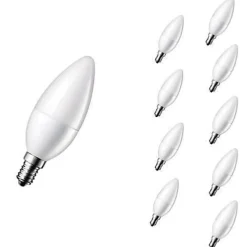 Ampoule LED E14 6W 220V C37 180 Dimmable - Blanc Froid 6000K - 8000K - SILUMEN