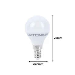 Ampoule LED E14 5.5W 220V G45 - Blanc Chaud 2300K - 3500K - SILAMP