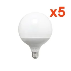 Ampoule LED E27 18W 220V G95 300 degrés (Pack de 5) - Blanc Froid 6000K - 8000K - SILAMP