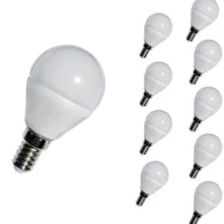 Ampoule LED E14 4W 220V G45 240 degrés (Pack de 10) - Blanc Froid 6000K - 8000K - SILAMP