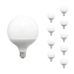 Ampoule LED E27 18W 220V G95 300 degrés (Pack de 10) - Blanc Froid 6000K - 8000K - SILAMP