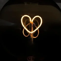 Ampoule LED Filament Coeur G125 Globe Ambré - SILUMEN - E27 - 2W - Intérieur