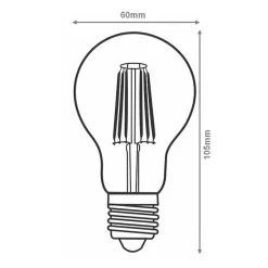 Ampoule LED Filament Dimmable 8W A60 Classique - SILUMEN - Blanc Chaud 2300k - 3500k - Compatible Variateur