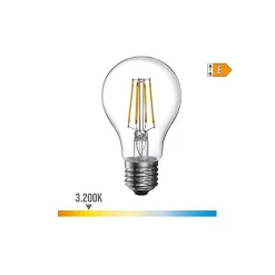 Ampoule LED Filament E27 - 4W 500lm - 3200K Lumière Chaude - 6x10,6cm - 98600