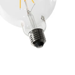 Ampoule LED filament spirale E27 dimmable G125 5W 450lm 2200K
