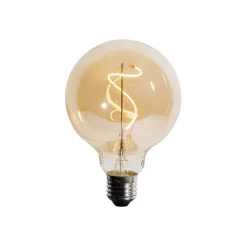 Ampoule LED filament spirale E27 dimmable G95 4W 270lm 2700K