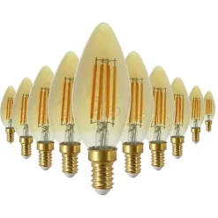 Ampoule LED Filament 4W G45 - Blanc Chaud 2300k-3500k - Pack de 10