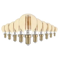 Ampoule LED Filament 4W G45 - Blanc Chaud 2300k-3500k - Pack de 10