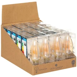 Ampoule LED Flamme ambrée - filament droit E14 - Atmosphera