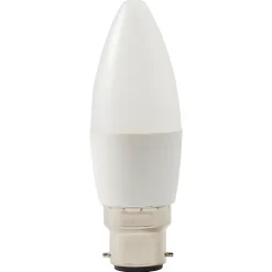 Ampoule LED flamme B22 470lm 4.2W = 40W Ø3.5cm Diall blanc chaud