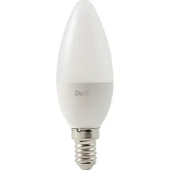 Ampoule LED flamme E14 250lm 2.2W = 25W Ø3.5cm Diall blanc chaud